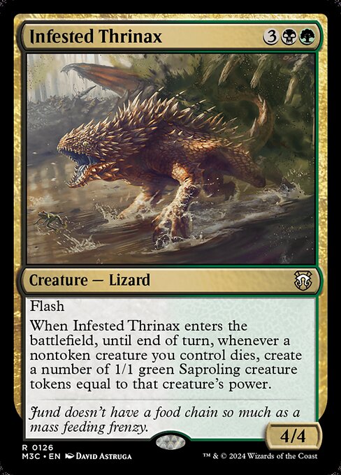 Infested Thrinax — Modern Horizons 3 Commander 126