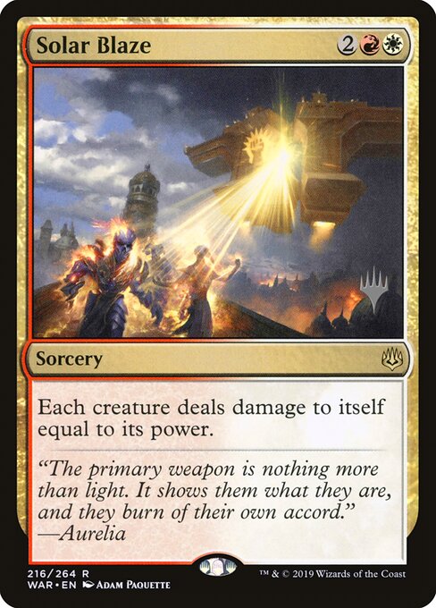 Labareda Solar — War of the Spark Promos 216p