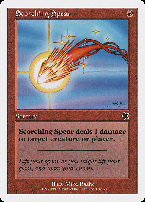 Scorching Spear — Starter 1999 116