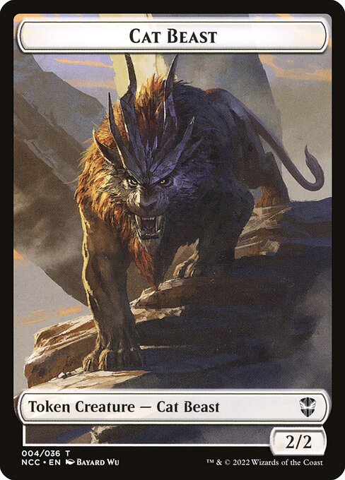Cat Beast — New Capenna Commander Tokens 4
