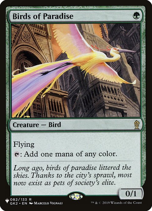 Aves do Paraíso — The List GK2-82