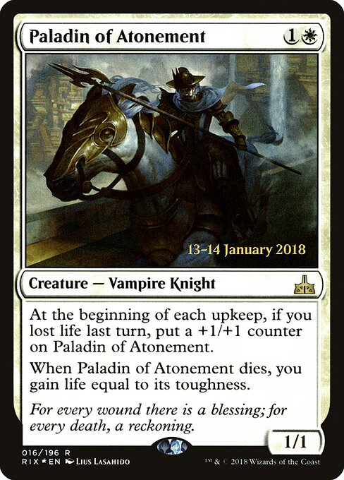Paladino da Expiação — Rivals of Ixalan Promos 16s