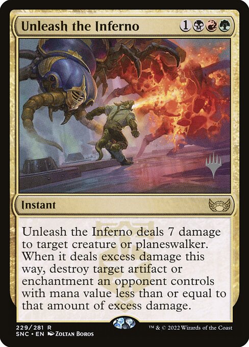 Soltar o Inferno — Streets of New Capenna Promos 229p