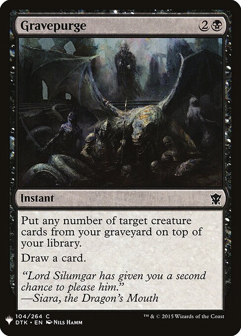 Expurgar Túmulo — The List DTK-104