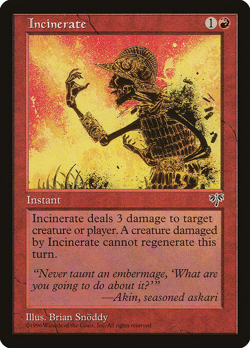 Incinerar — Mirage 184