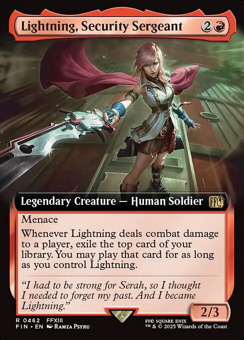 Lightning, Security Sergeant — Final Fantasy 462