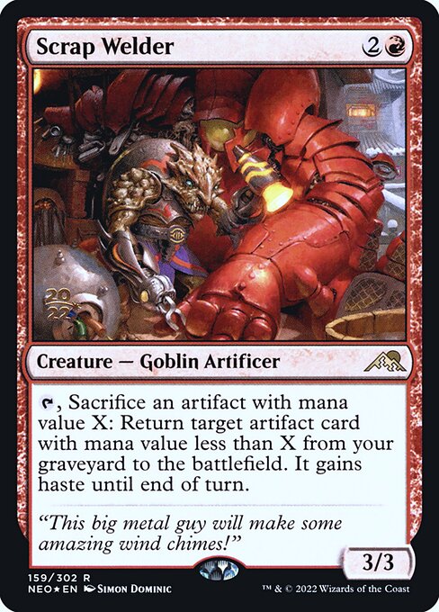 Soldador de Sucata — Kamigawa: Neon Dynasty Promos 159s