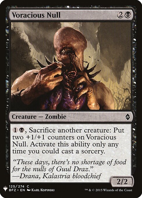 Nulo Voraz — The List BFZ-125