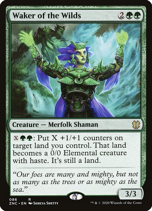 Despertadora das Forças Selvagens — Zendikar Rising Commander 86