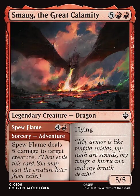 Smaug, the Great Calamity // Spew Flame — The Hobbit 109