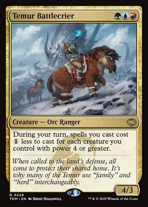 Temur Battlecrier — Tarkir: Dragonstorm Promos 228p