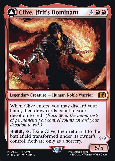 Clive, Ifrit's Dominant — Final Fantasy Promos 133s