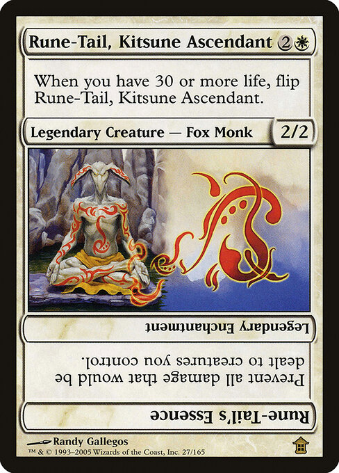 Rune-Tail, Kitsune Ascendant // Rune-Tail's Essence — Saviors of Kamigawa 27