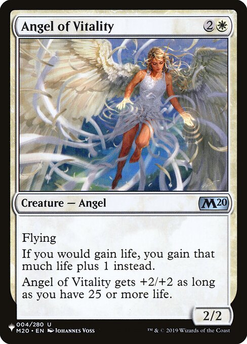 Anjo da Vitalidade — The List M20-4