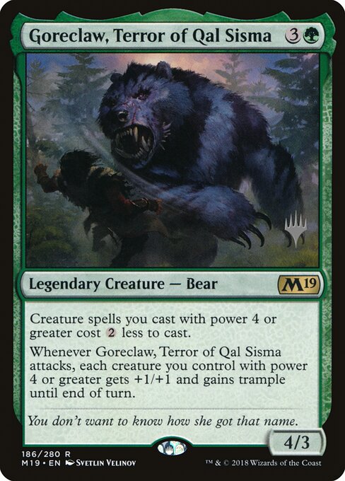 Garra Cruenta, Terror de Qal Sisma — Core Set 2019 Promos 186p