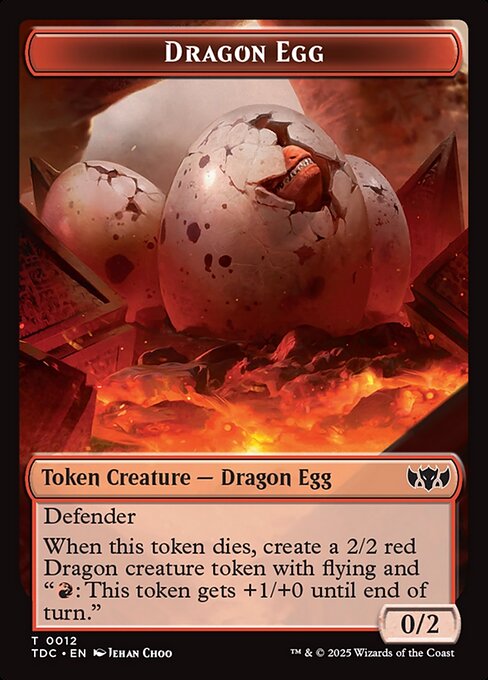 Dragon Egg — Tarkir: Dragonstorm Commander Tokens 12
