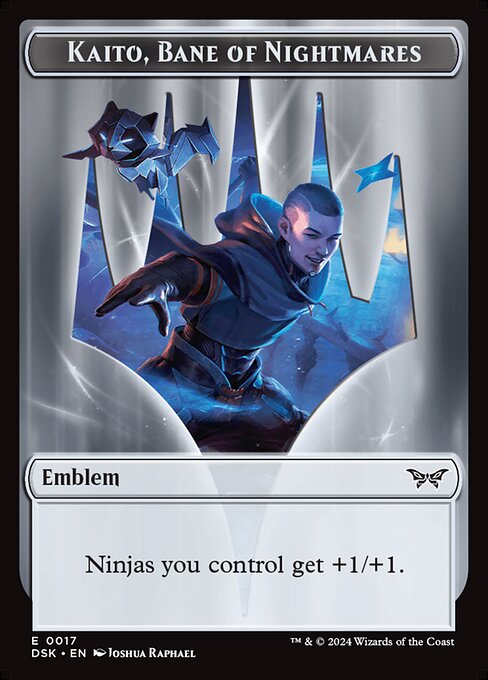 Kaito, Bane of Nightmares Emblem — Duskmourn: House of Horror Tokens 17