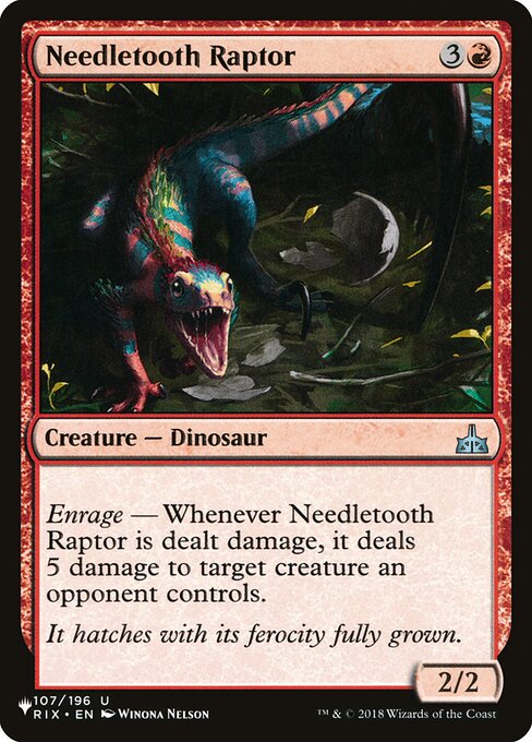 Raptor Aguilhodonte — The List RIX-107