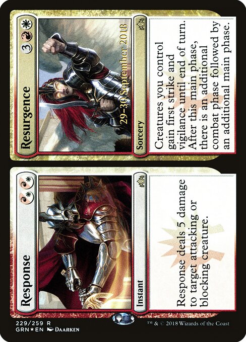 Resposta // Ressurgimento — Guilds of Ravnica Promos 229s