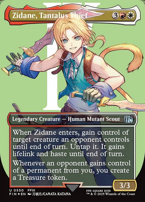 Zidane, Tantalus Thief — Final Fantasy 550