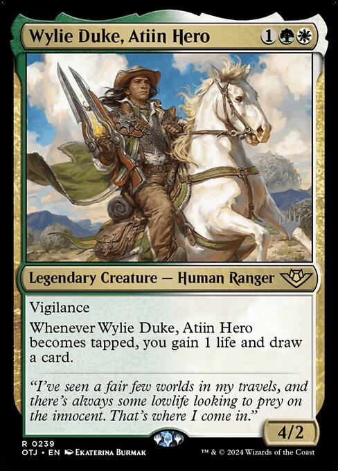 Wylie Duke, Herói Atiin — Outlaws of Thunder Junction Promos 239p