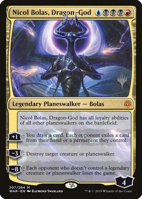 Nicol Bolas, Dragão-deus — War of the Spark Promos 207p