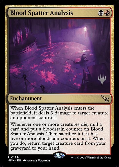 Análise das Manchas de Sangue — Murders at Karlov Manor Promos 189p
