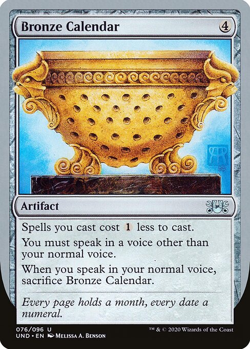 Bronze Calendar — Unsanctioned 76