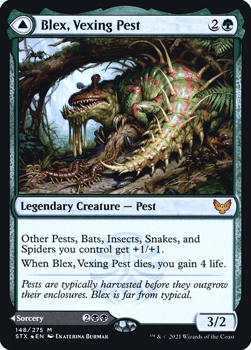 Blex, Vexing Pest — Strixhaven: School of Mages Promos 148s
