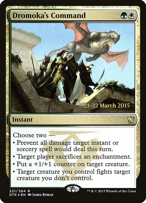 Comando de Dromoka — Dragons of Tarkir Promos 221s