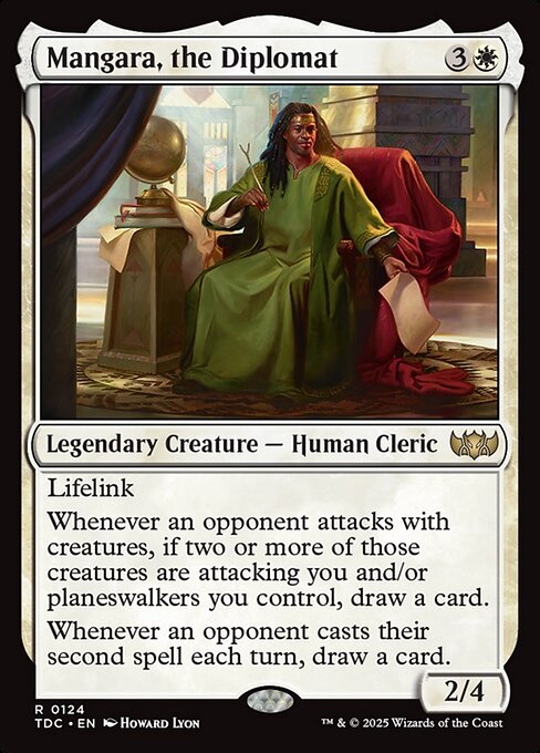 Mangara, o Diplomata — Tarkir: Dragonstorm Commander 124