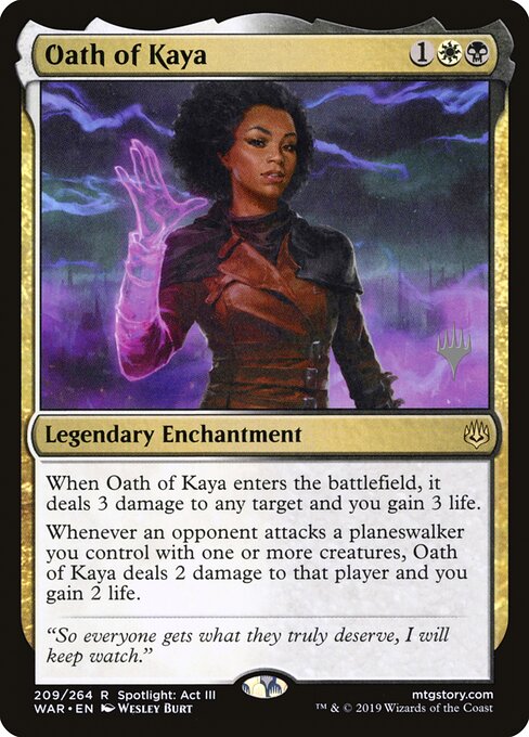 Juramento de Kaya — War of the Spark Promos 209p