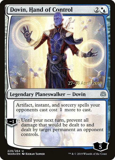 Dovin, Mão do Controle — War of the Spark Promos 229s