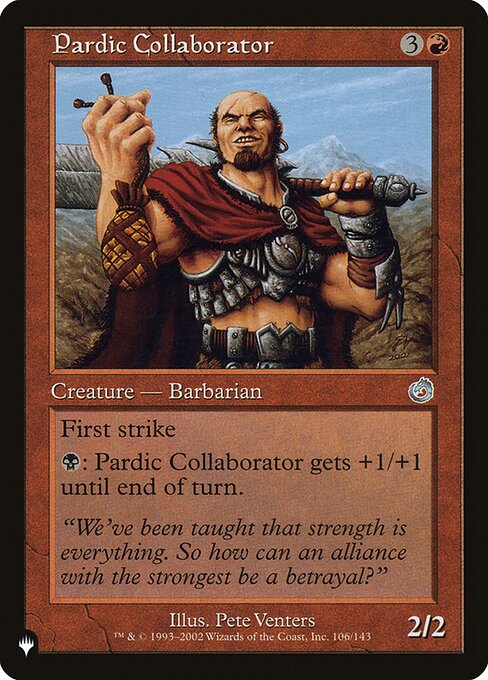 Colaborador Párdico — The List TOR-106