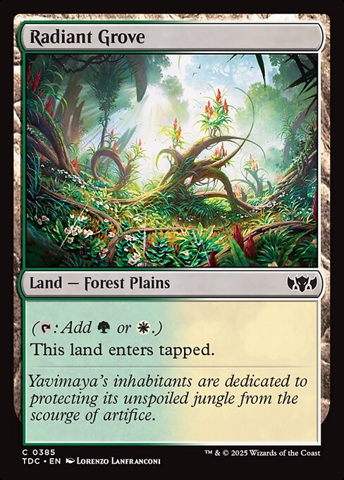 Bosque Radiante — Tarkir: Dragonstorm Commander 385