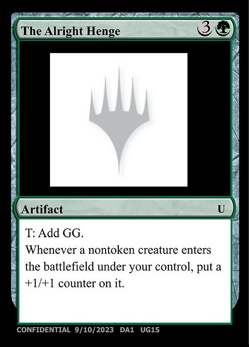 The Alright Henge — Unknown Event UG15