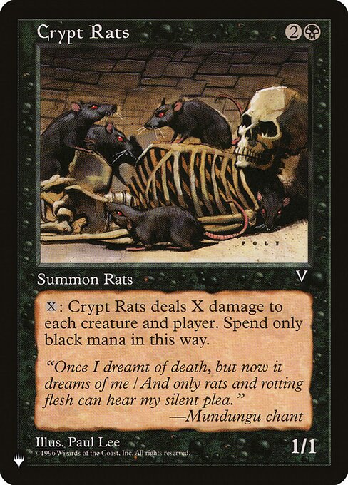 Ratos da Cripta — The List VIS-55