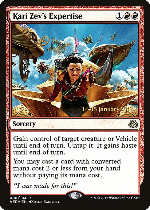 Especialidade de Kari Zev — Aether Revolt Promos 88s