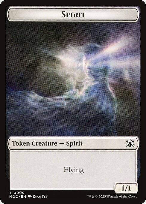 Spirit — March of the Machine Commander Tokens 9