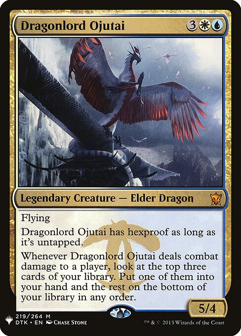 Ojutai, Soberano Dragão — The List DTK-219