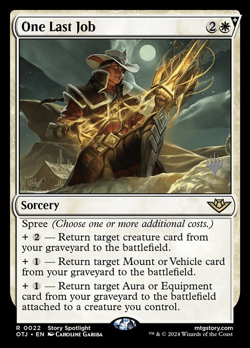 Um Último Trabalho — Outlaws of Thunder Junction Promos 22p