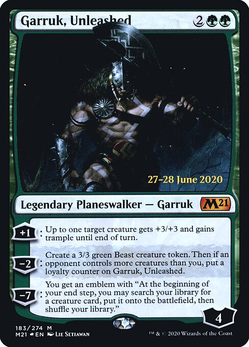 Garruk, Liberto — Core Set 2021 Promos 183s