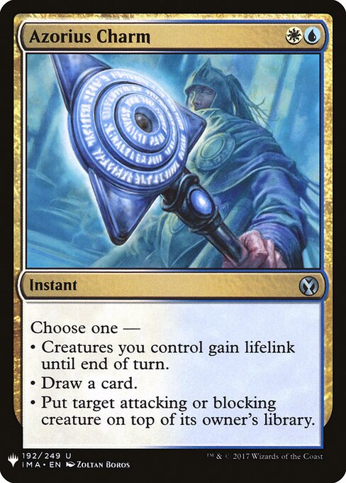 Amuleto Azorius — The List IMA-192
