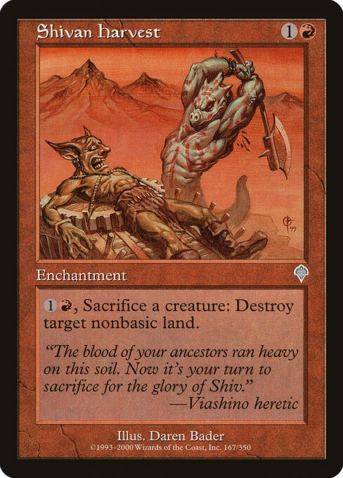 Colheita de Shiv — Invasion 167