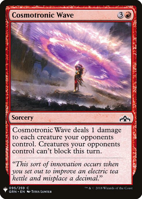 Onda Cosmotrônica — The List GRN-95