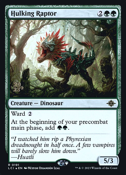 Raptor Corpulento — The Lost Caverns of Ixalan Promos 191s
