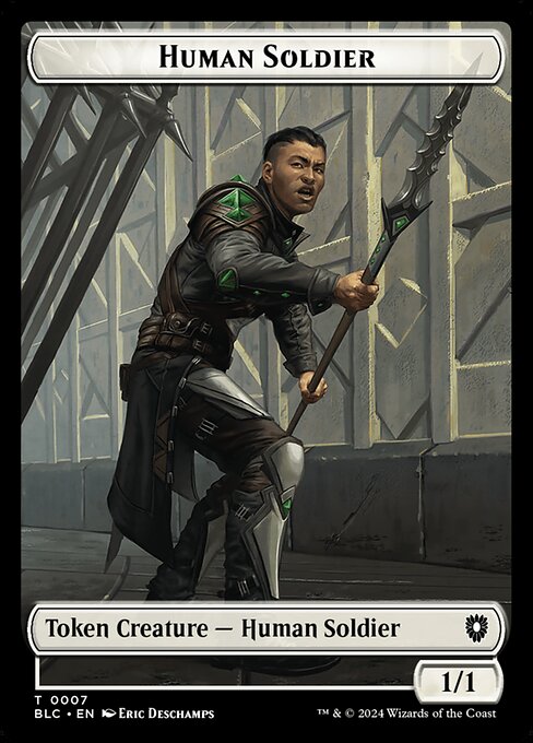 Human Soldier — Bloomburrow Commander Tokens 7