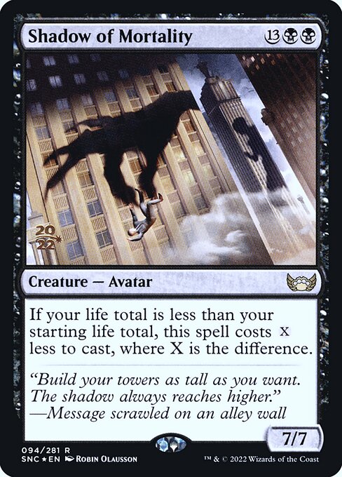 Sombra da Mortalidade — Streets of New Capenna Promos 94s
