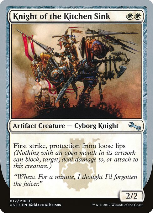 Knight of the Kitchen Sink — Unstable 12c