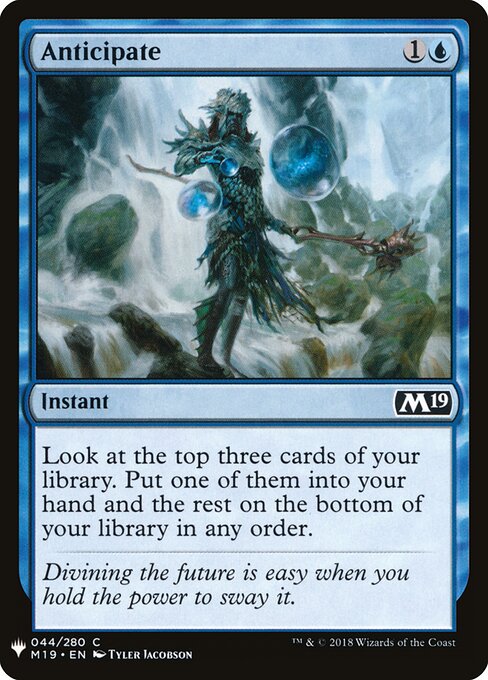 Antecipar — The List M19-44